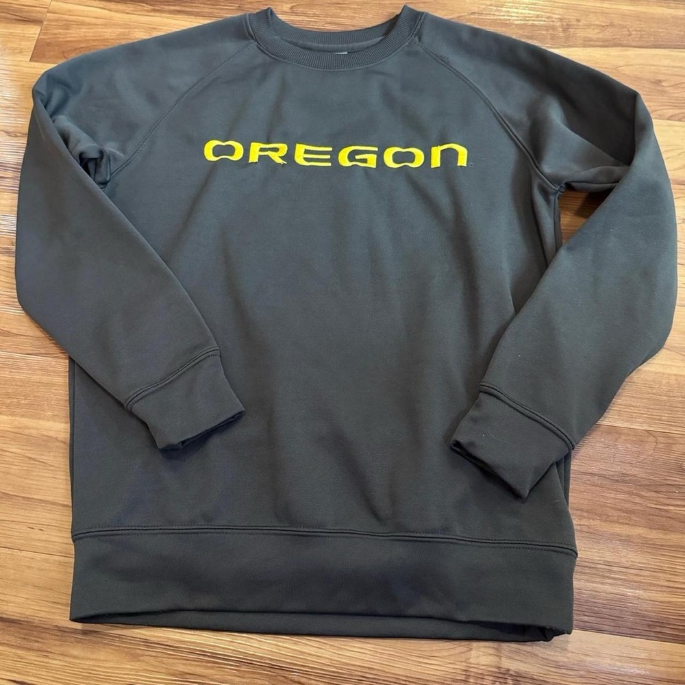 Oregon Ducks Dark Gray Athletic Crewneck Sweater | Small | Unisex